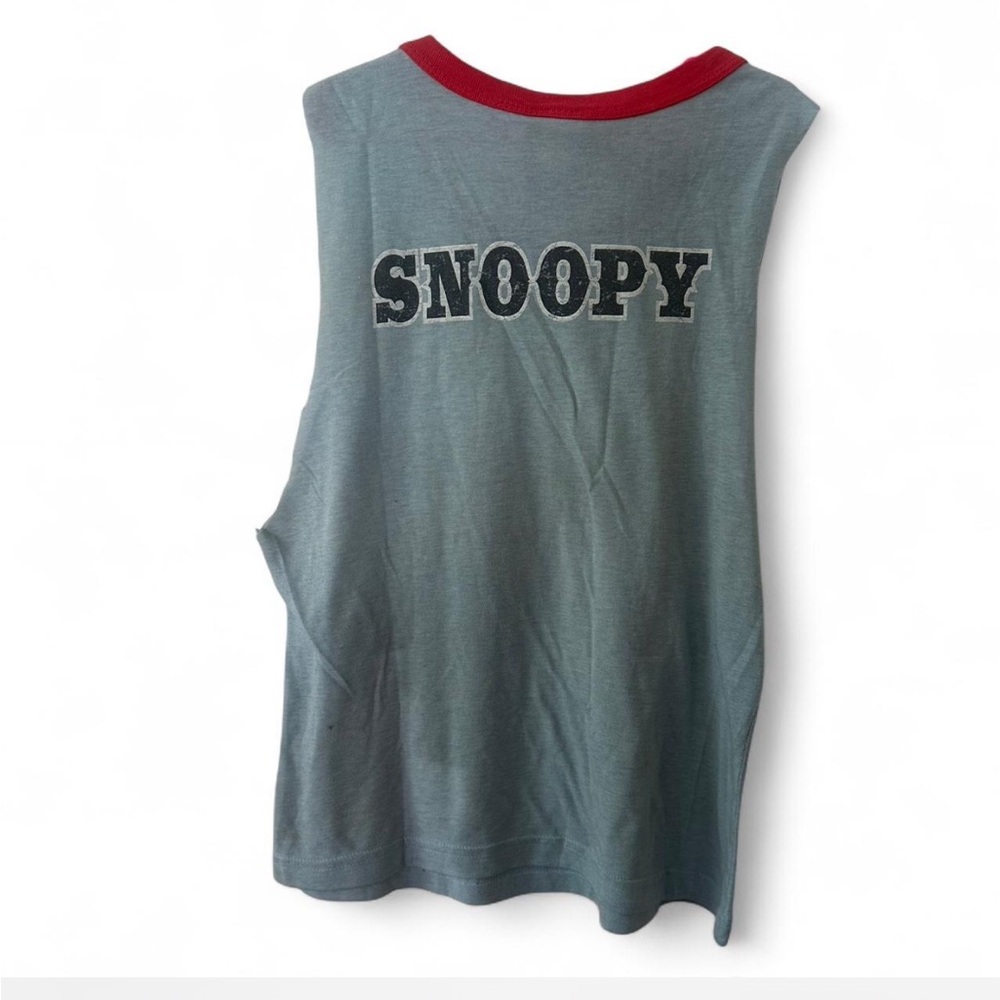 Peanuts Snoopy Kids Tank Top - Gray and Red - Picture 4 of 6